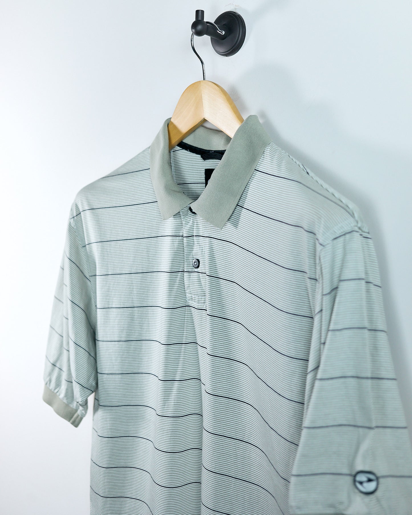 90s Nike Golf, Tiger Woods Yin Yang Green/Black Polo (S)