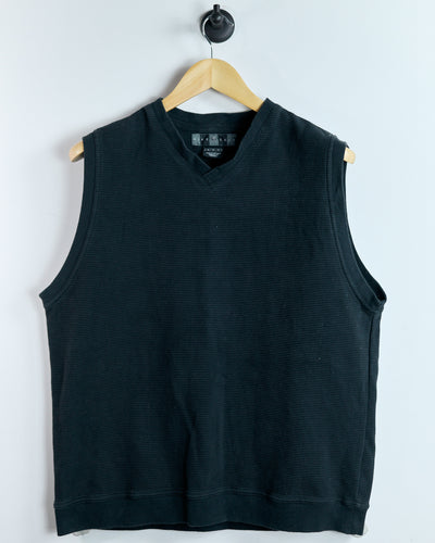 90s Nike Golf Black V Neck Vest (M)