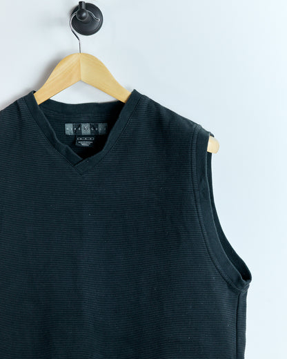 90s Nike Golf Black V Neck Vest (M)