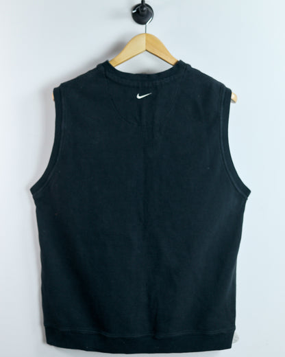90s Nike Golf Black V Neck Vest (M)