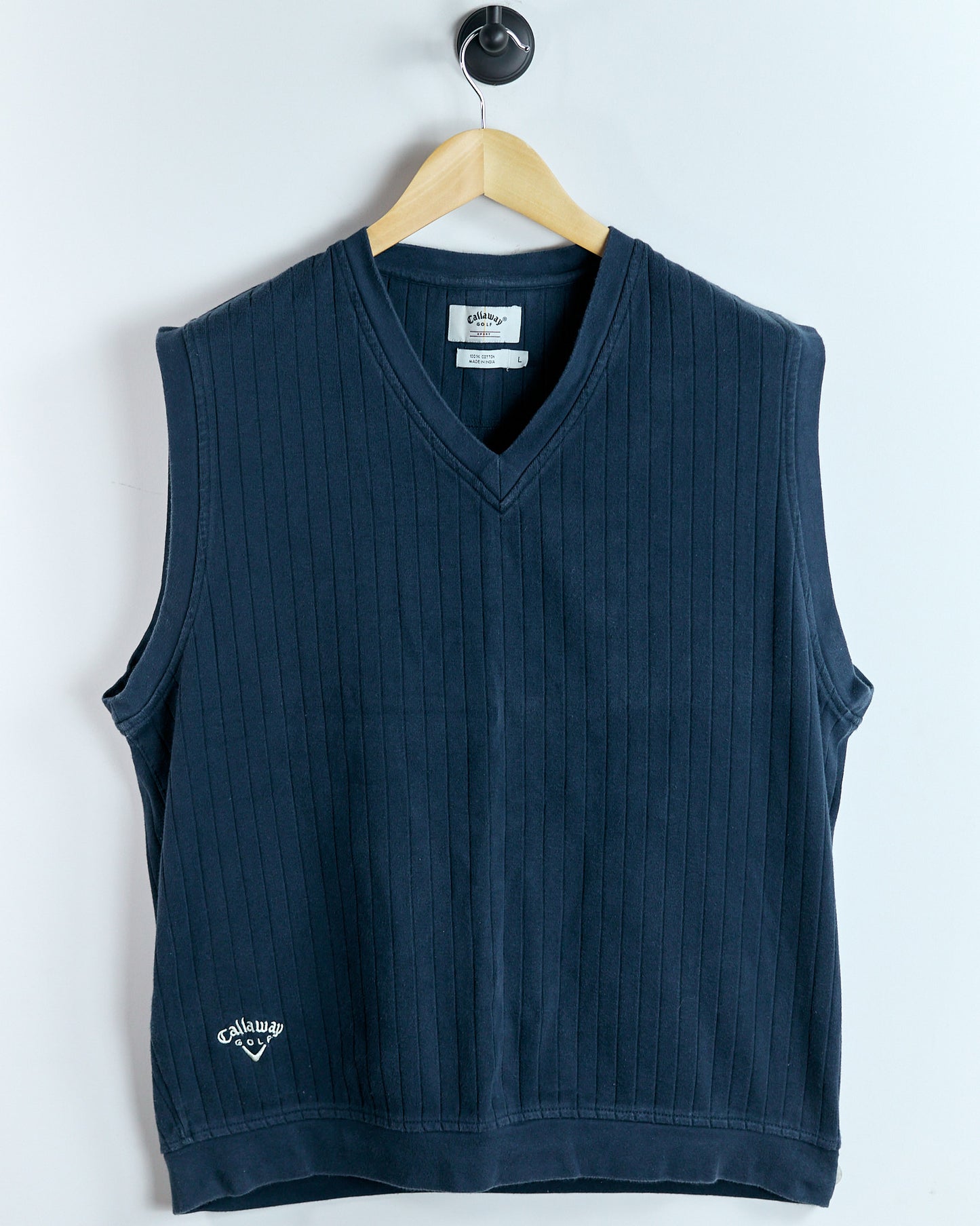 00s Callaway Navy Blue V Neck Vest (L)