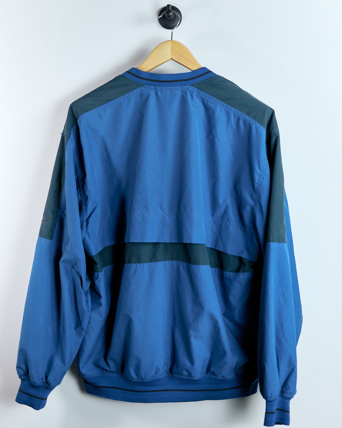 90s Nike Golf Blue/Dark blue V Neck Windbreaker (M)