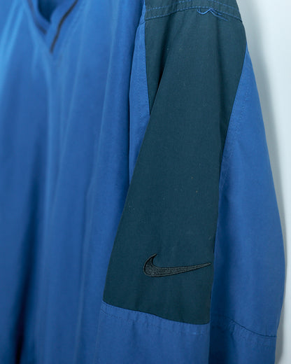 90s Nike Golf Blue/Dark blue V Neck Windbreaker (M)