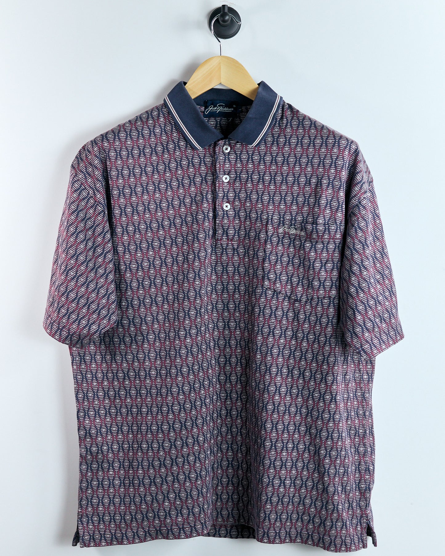 90s Jack Nicklaus Unique Purple Pattern Polo (L)