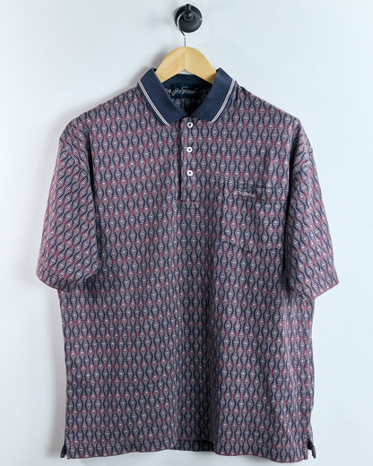 90s Jack Nicklaus Unique Purple Pattern Polo (L)