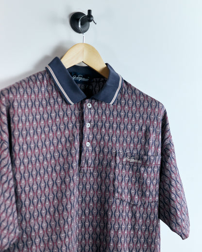 90s Jack Nicklaus Unique Purple Pattern Polo (L)