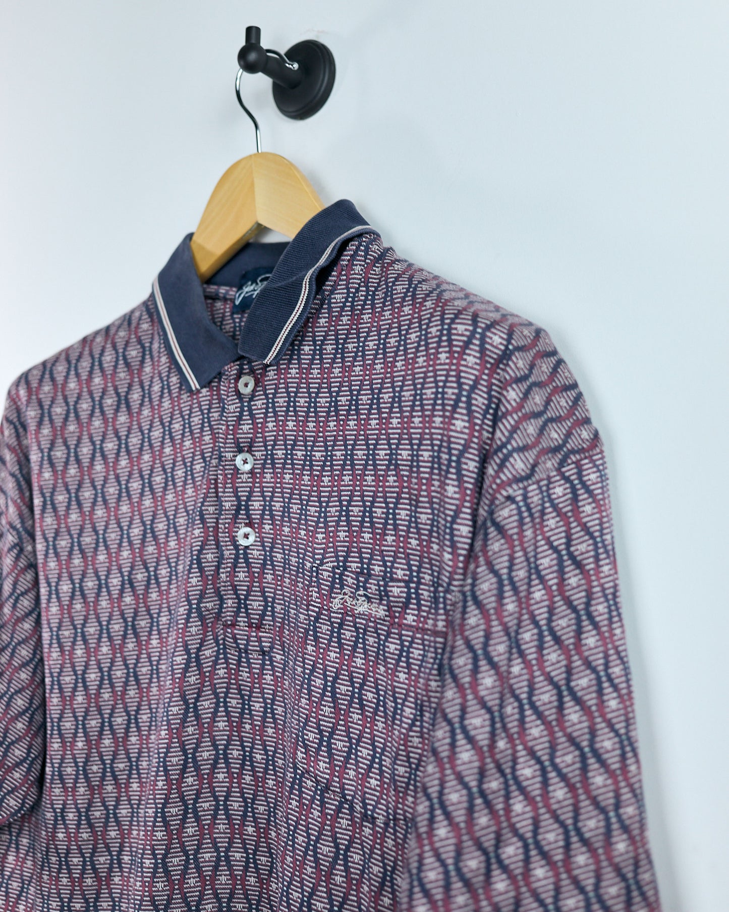 90s Jack Nicklaus Unique Purple Pattern Polo (L)