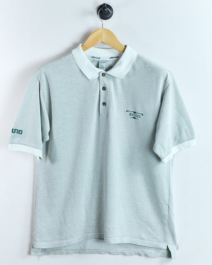 90s Mizuno (super rare) T-Zoid, White/Black Polo (M)
