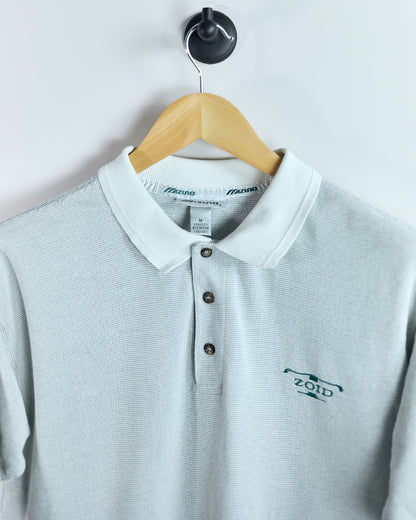 90s Mizuno (super rare) T-Zoid, White/Black Polo (M)