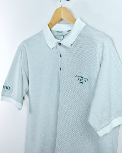 90s Mizuno (super rare) T-Zoid, White/Black Polo (M)