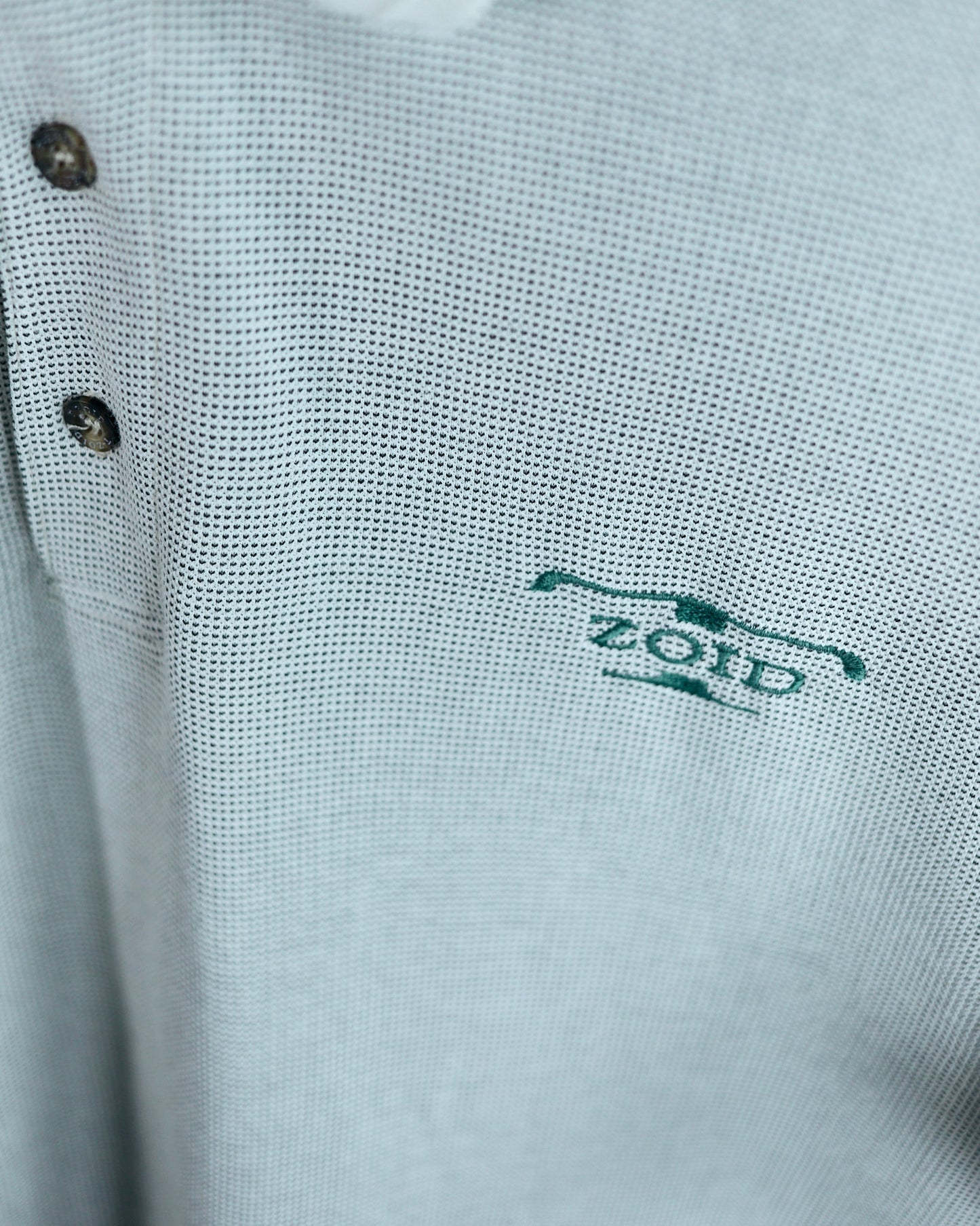 90s Mizuno (super rare) T-Zoid, White/Black Polo (M)