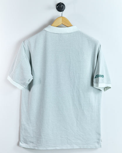 90s Mizuno (super rare) T-Zoid, White/Black Polo (M)