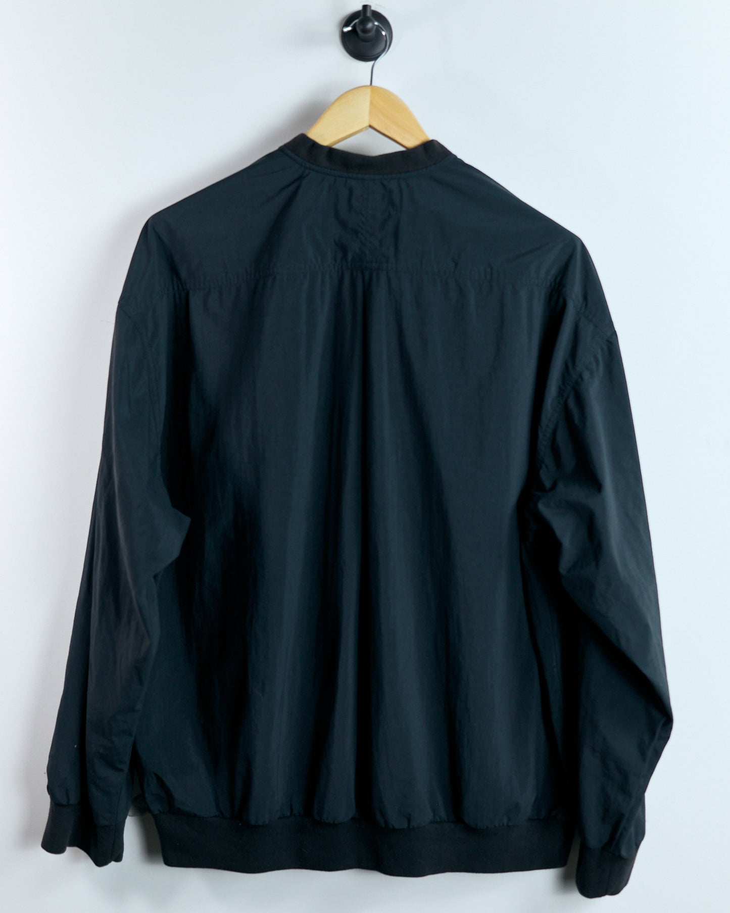 90s Nike Golf Black Button Up Windbreaker (L)