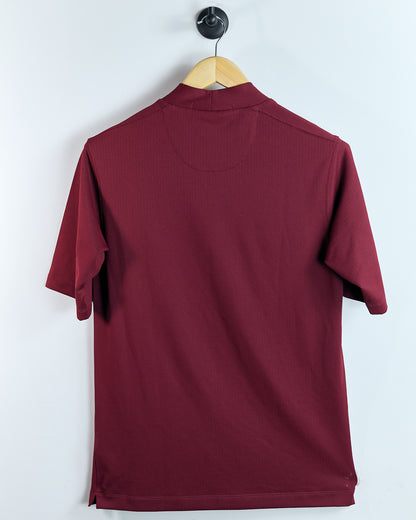 90s Tiger Woods Sunday Red Mock Neck Dri-Fit T-Shirt (S)