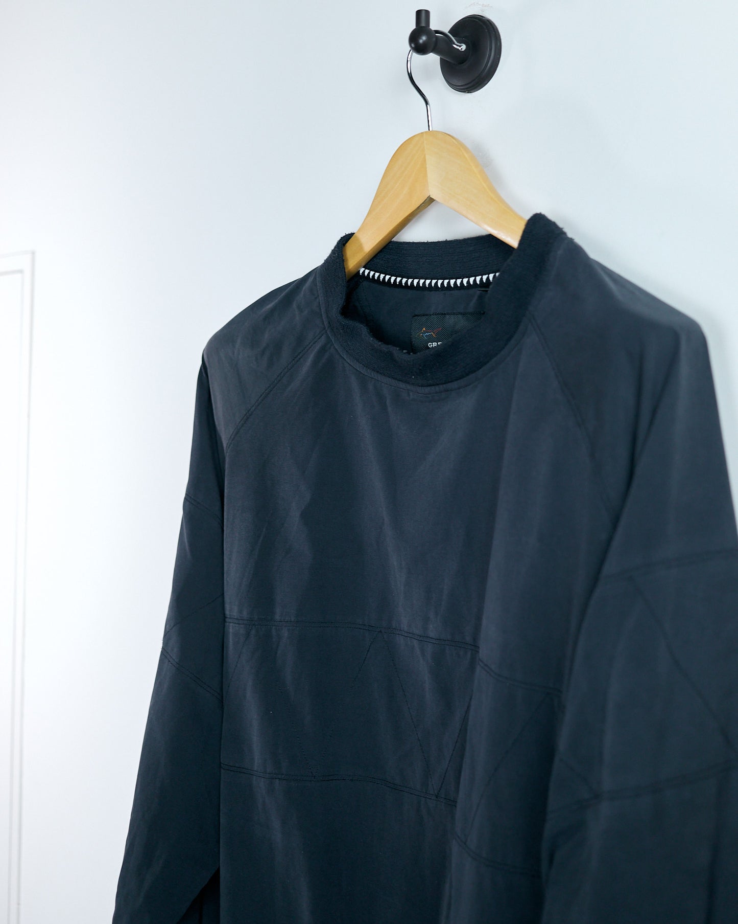 90s Greg Norman Black Crew Neck Windbreaker (L)