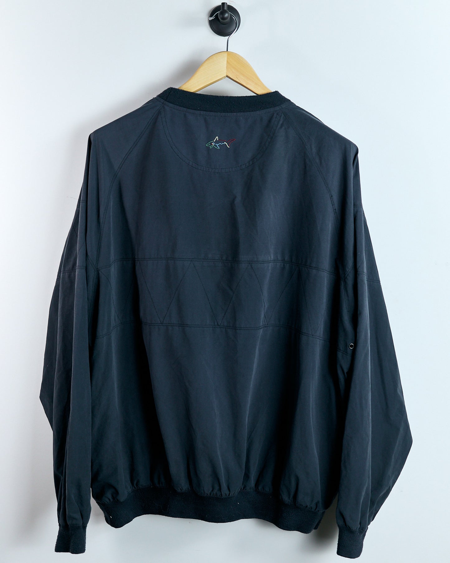 90s Greg Norman Black Crew Neck Windbreaker (L)