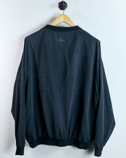 90s Greg Norman Black Crew Neck Windbreaker (L)