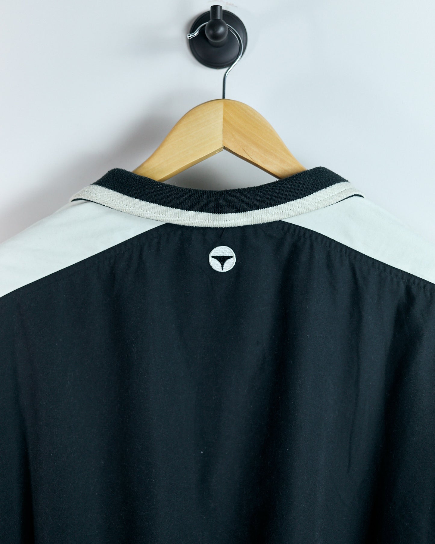 90s TaylorMade Black/White Quarter Zip Windbreaker Jacket (XL)