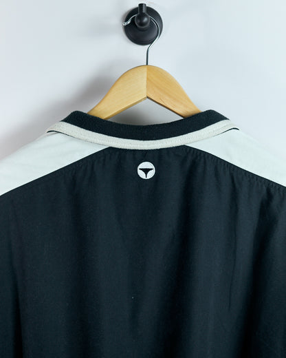 90s TaylorMade Black/White Quarter Zip Windbreaker Jacket (XL)