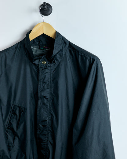 90s Reebok x Greg Norman Collab, Black Full Double Zip Waterproof jacket (L)