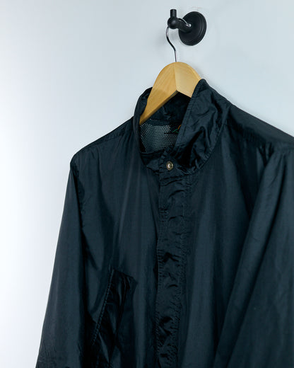 90s Reebok x Greg Norman Collab, Black Full Double Zip Waterproof jacket (L)