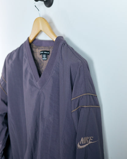 90s Nike Golf Purple V-Neck Windbreaker, super rare (M)