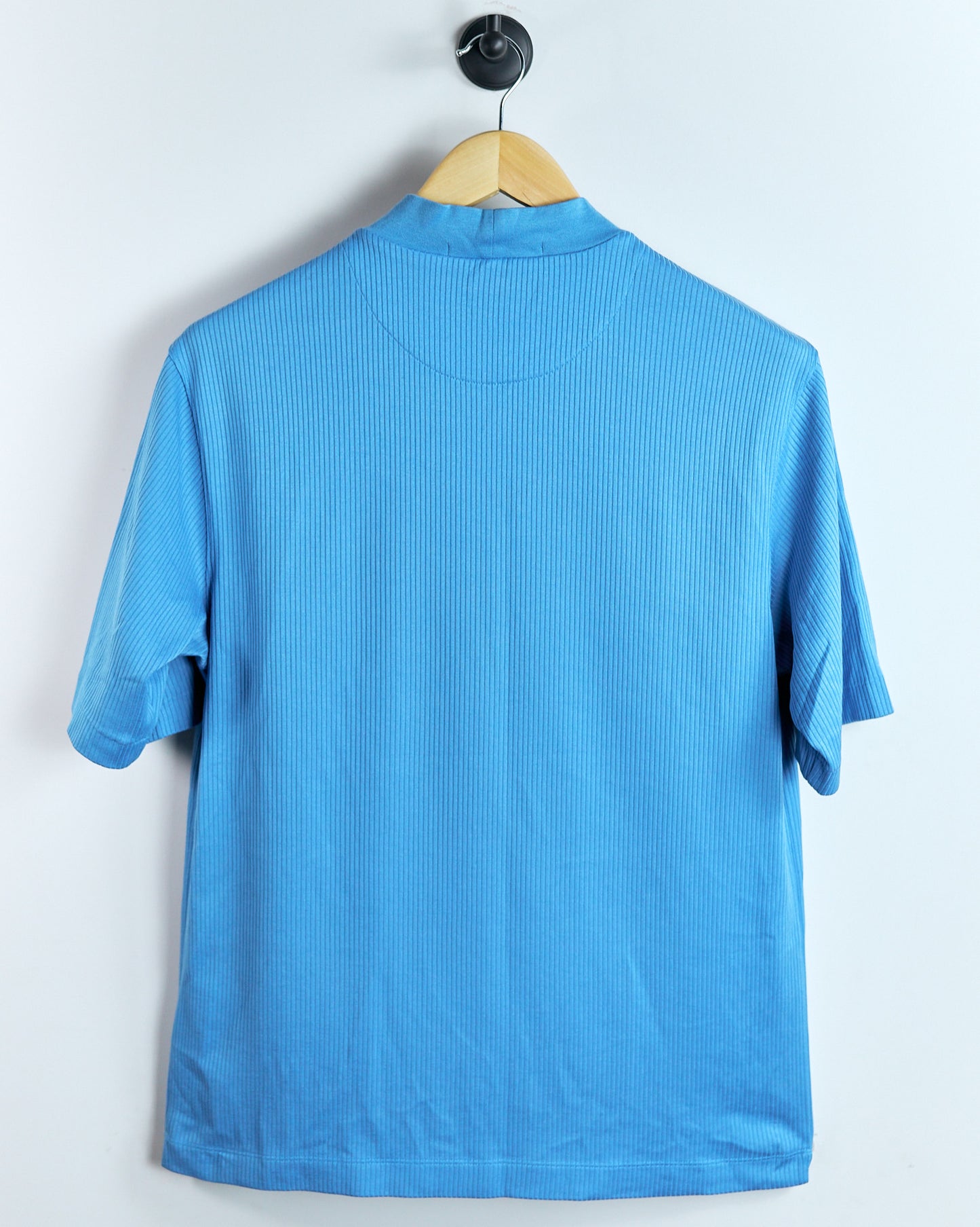 90s Tiger Woods Nike golf Baby Blue mock neck Dri-Fit T-Shirt (M)
