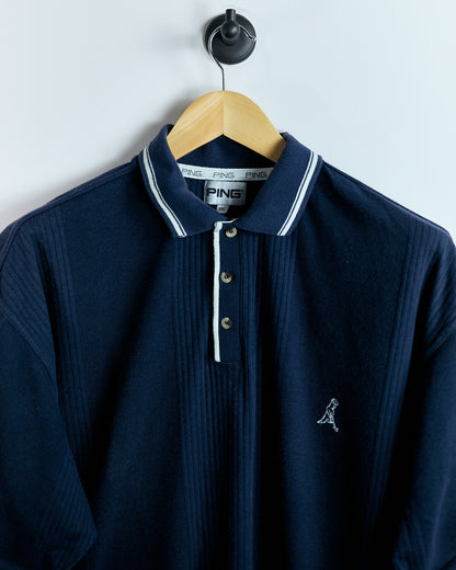 90s Ping Navy Blue Polo (XXL)