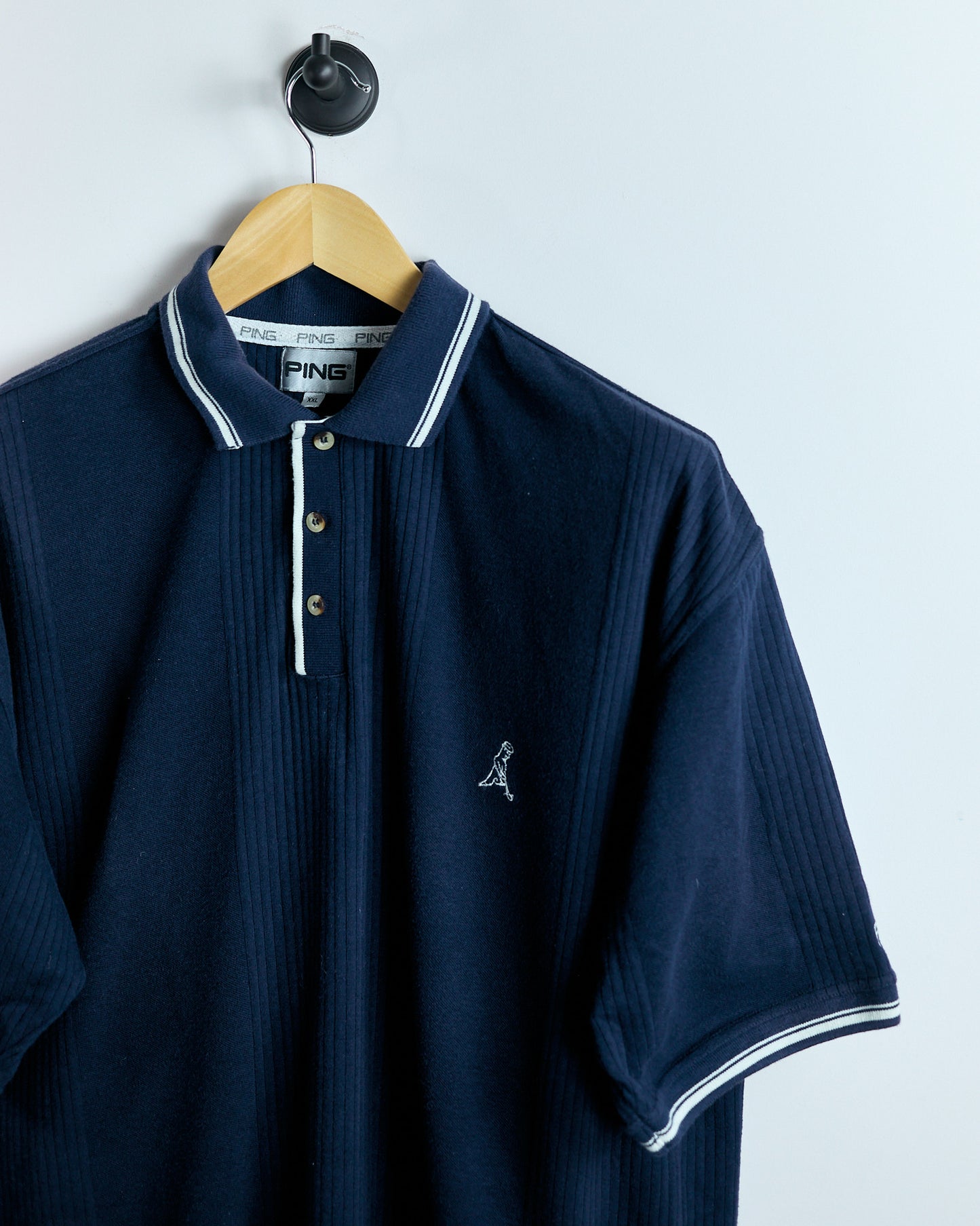 90s Ping Navy Blue Polo (XXL)