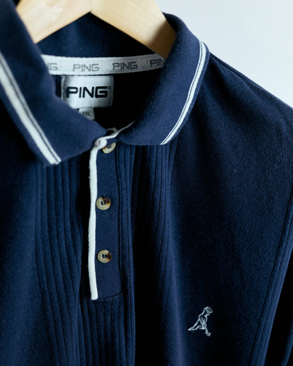 90s Ping Navy Blue Polo (XXL)