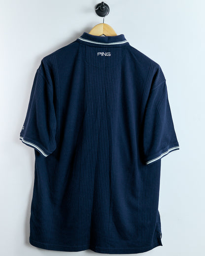 90s Ping Navy Blue Polo (XXL)