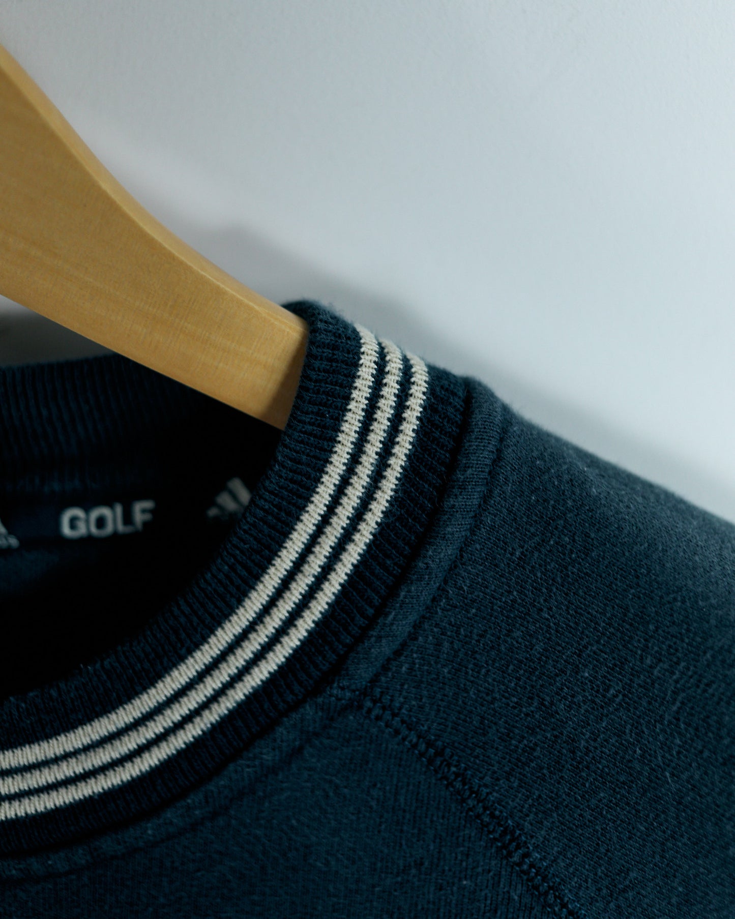 90s Adidas Blue Crew Neck Jumper (L)
