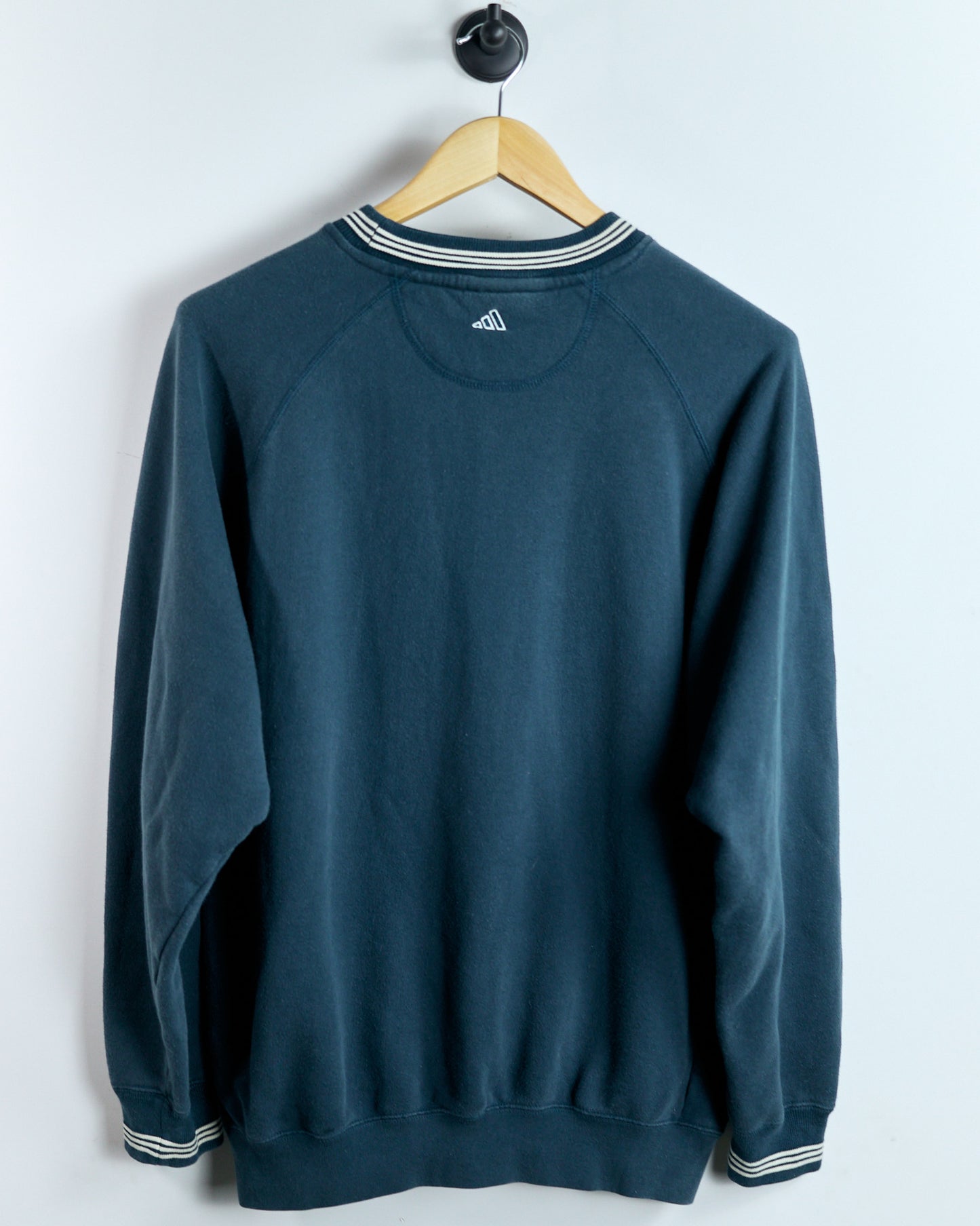 90s Adidas Blue Crew Neck Jumper (L)