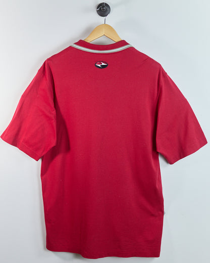 90s Nike Golf Red Polo (L) Rare Tiger Yin Yang edition