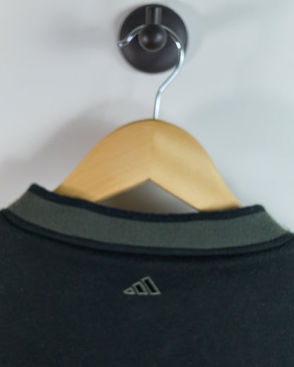 90s Adidas Golf Black/Green Reversible V Neck Windbreaker (M)