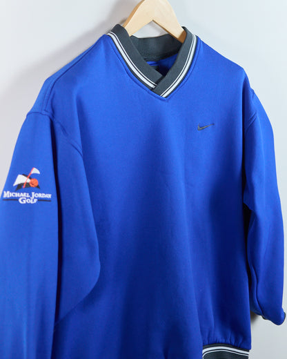 Early 90s Michael Jordan Golf x Nike Golf Yin Yang Blue/Black Jumper (XL)