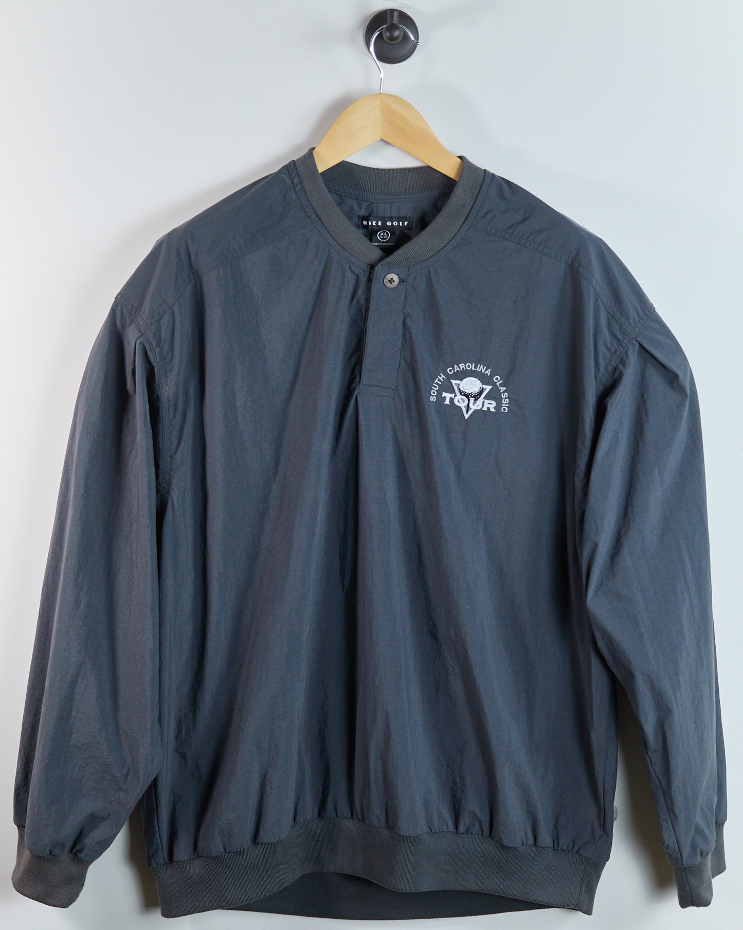 90s Nike Tour Golf Grey Long Sleeve Windbreaker (XL)