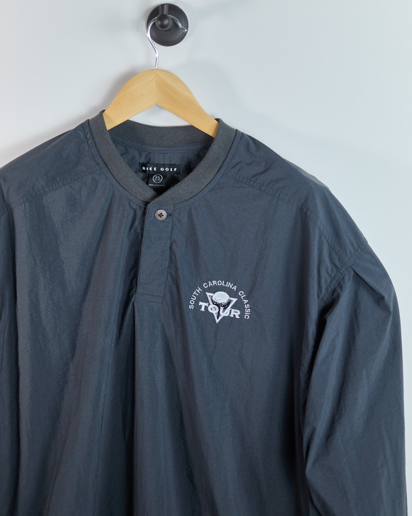 90s Nike Tour Golf Grey Long Sleeve Windbreaker (XL)