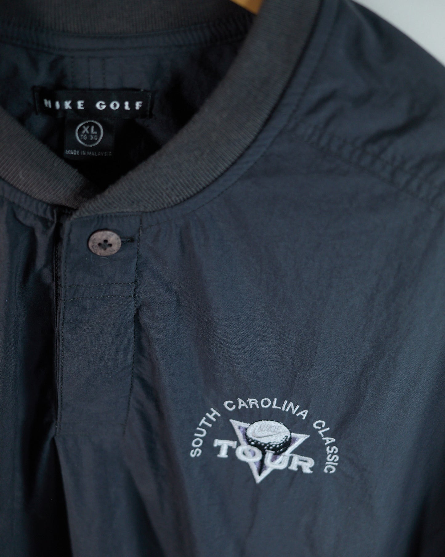 90s Nike Tour Golf Grey Long Sleeve Windbreaker (XL)