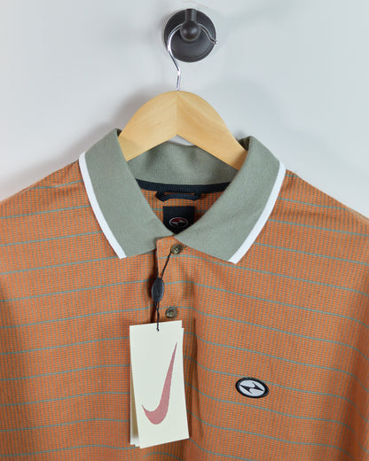 90s Nike Golf Orange/Grey Polo - new with tags (XL)