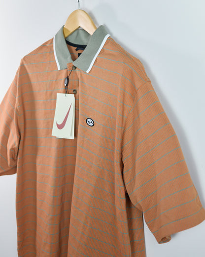 90s Nike Golf Orange/Grey Polo - new with tags (XL)