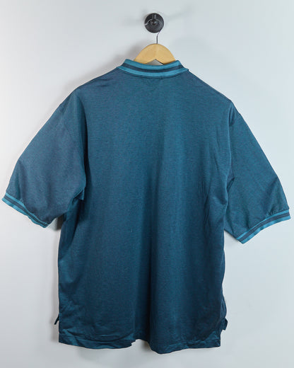 90s Nike Golf Turquoise Polo, Quail Hollow Logo Polo (L)