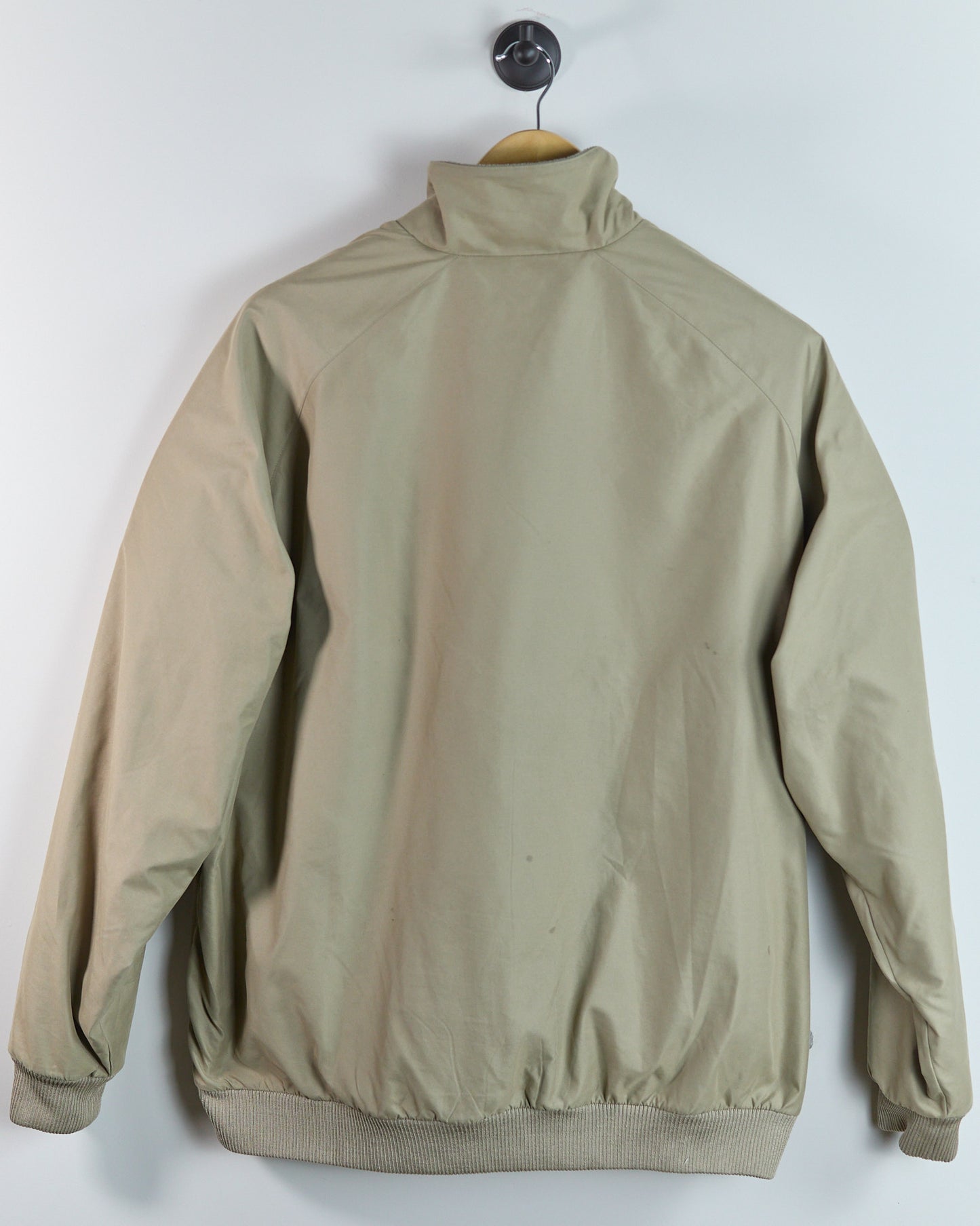 90s Nike Golf Beige and Green Zip Up Fleece (XL)