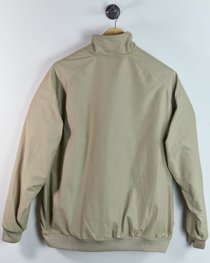 90s Nike Golf Beige and Green Zip Up Fleece (XL)