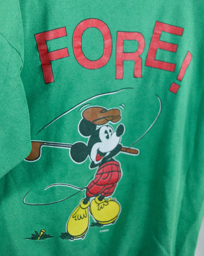 80s to 90s Tultex Green/Red Crew Neck Jumper (L)