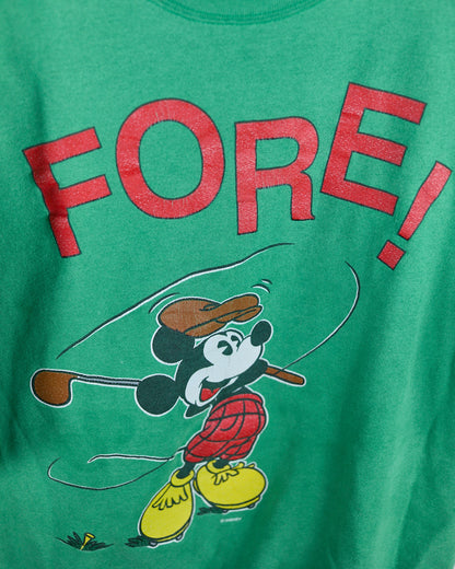 80s to 90s Tultex Green/Red Crew Neck Jumper (L)