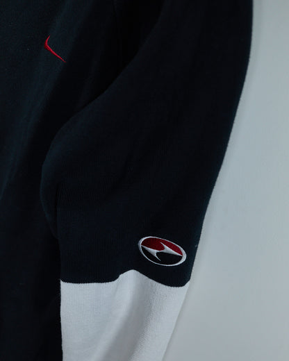 90s to 00s Nike Golf Tiger Woods Yin Yang Black/White Crew Neck Jumper (L)