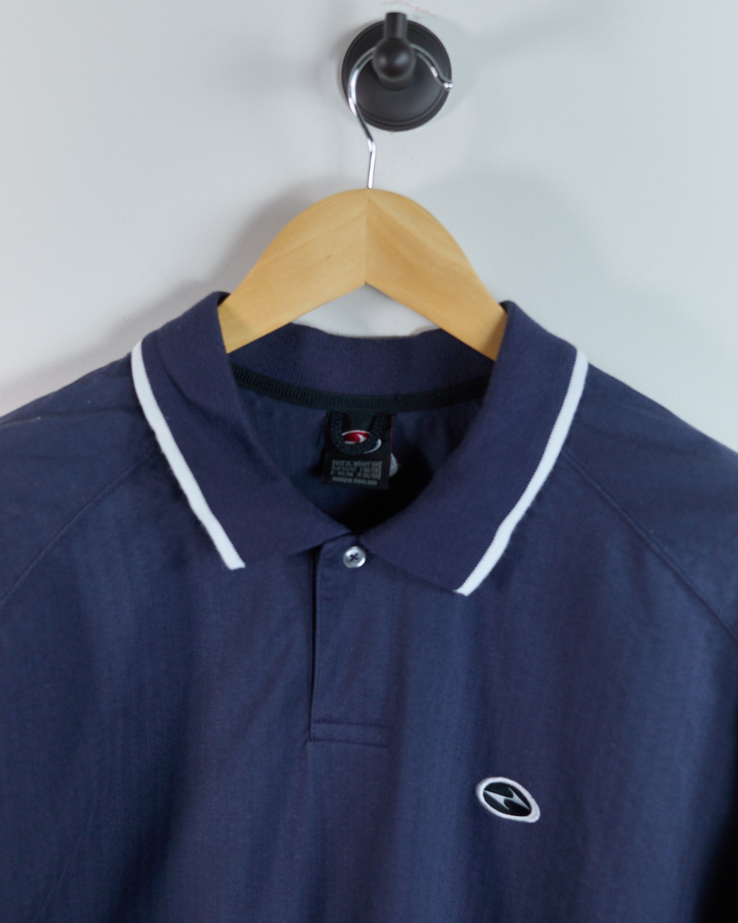 90s Nike Golf Dark Blue/Light Blue Polo (XL)