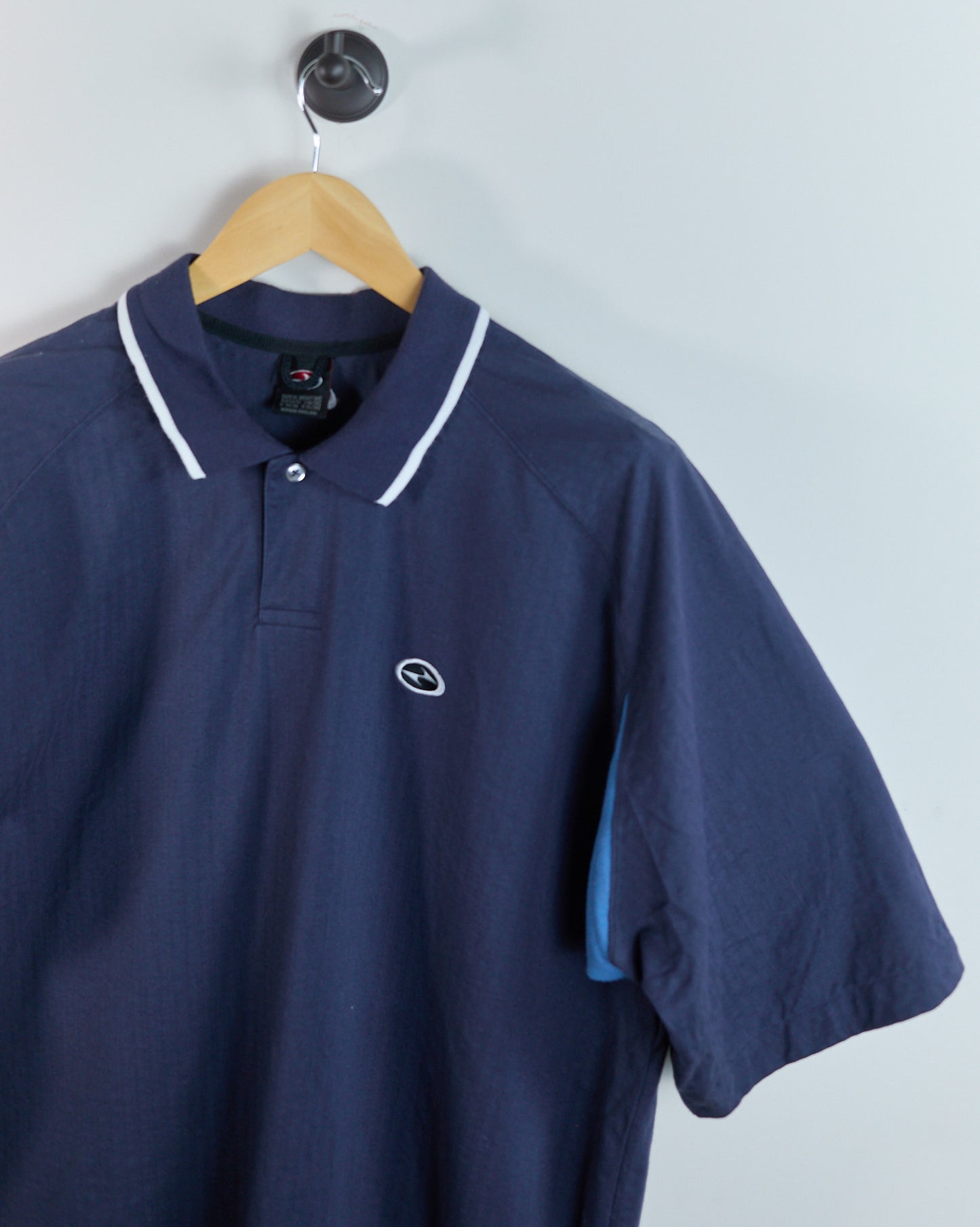 90s Nike Golf Dark Blue/Light Blue Polo (XL)