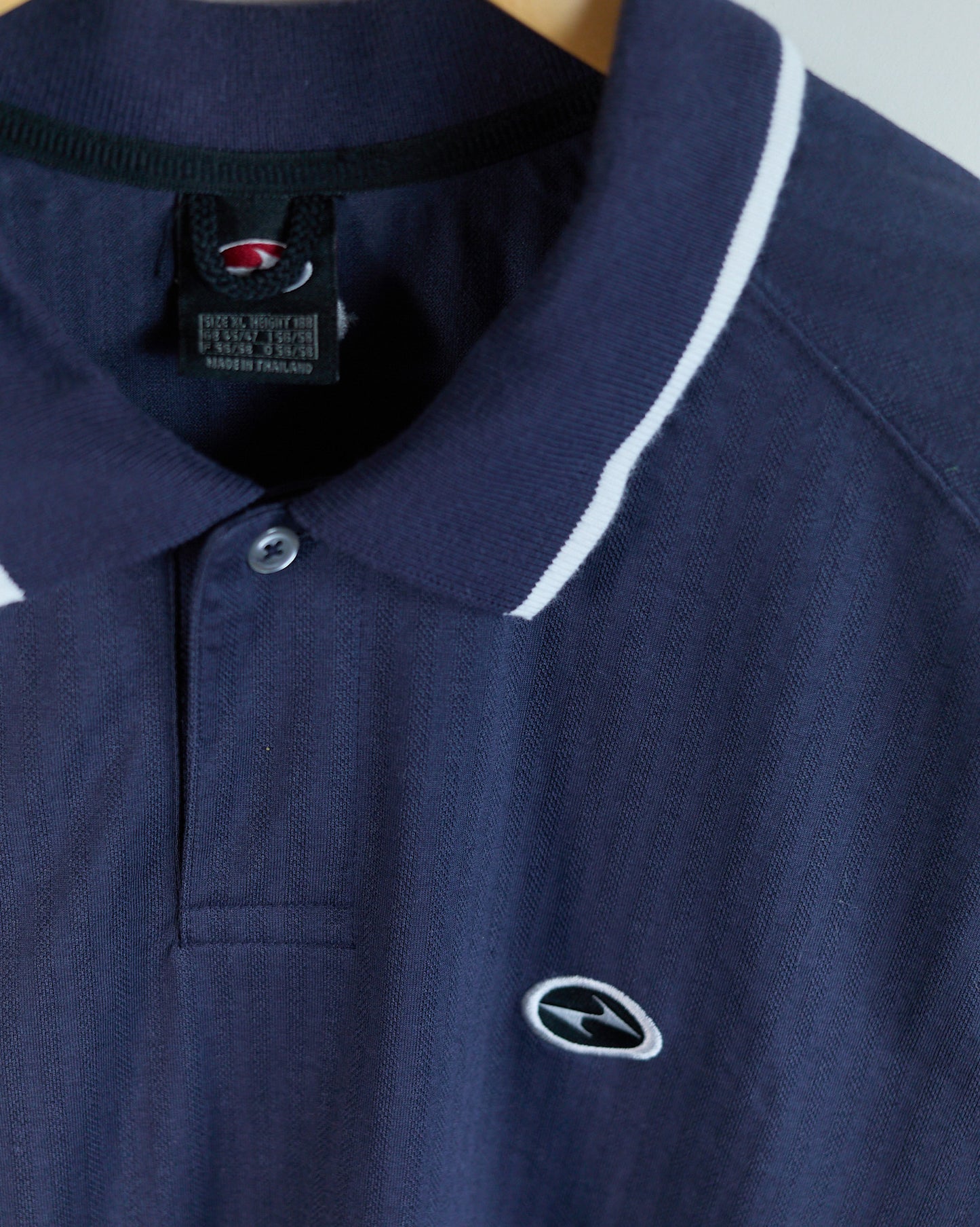 90s Nike Golf Dark Blue/Light Blue Polo (XL)